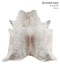 Grey with Beige X-Large Brazilian Cowhide Rug 6'8