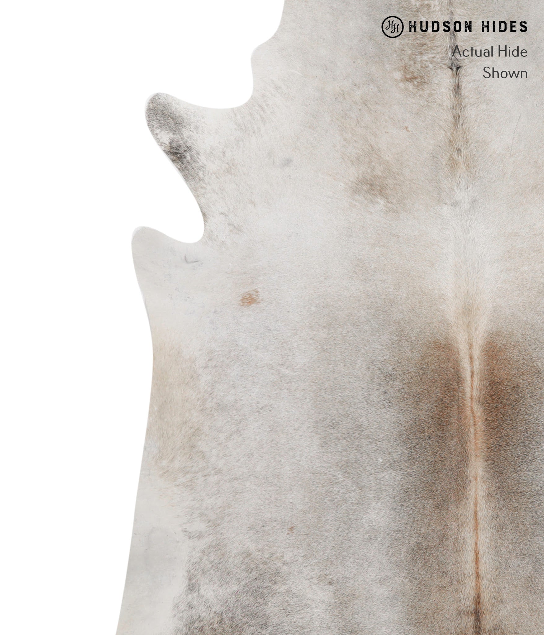 Grey with Beige Cowhide Rug #82317