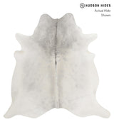 Medium Grey XX-Large Brazilian Cowhide Rug 7'4"H x 7'4"W #82320 by Hudson Hides