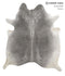 Medium Grey X-Large Brazilian Cowhide Rug 7'5