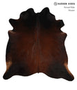 Chocolate X-Large Brazilian Cowhide Rug 7'1"H x 6'10"W #82328 by Hudson Hides