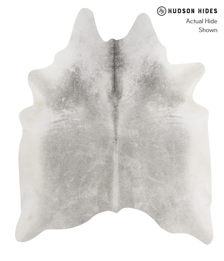 Medium Grey X-Large Brazilian Cowhide Rug 7'1"H x 5'11"W #82331 by Hudson Hides