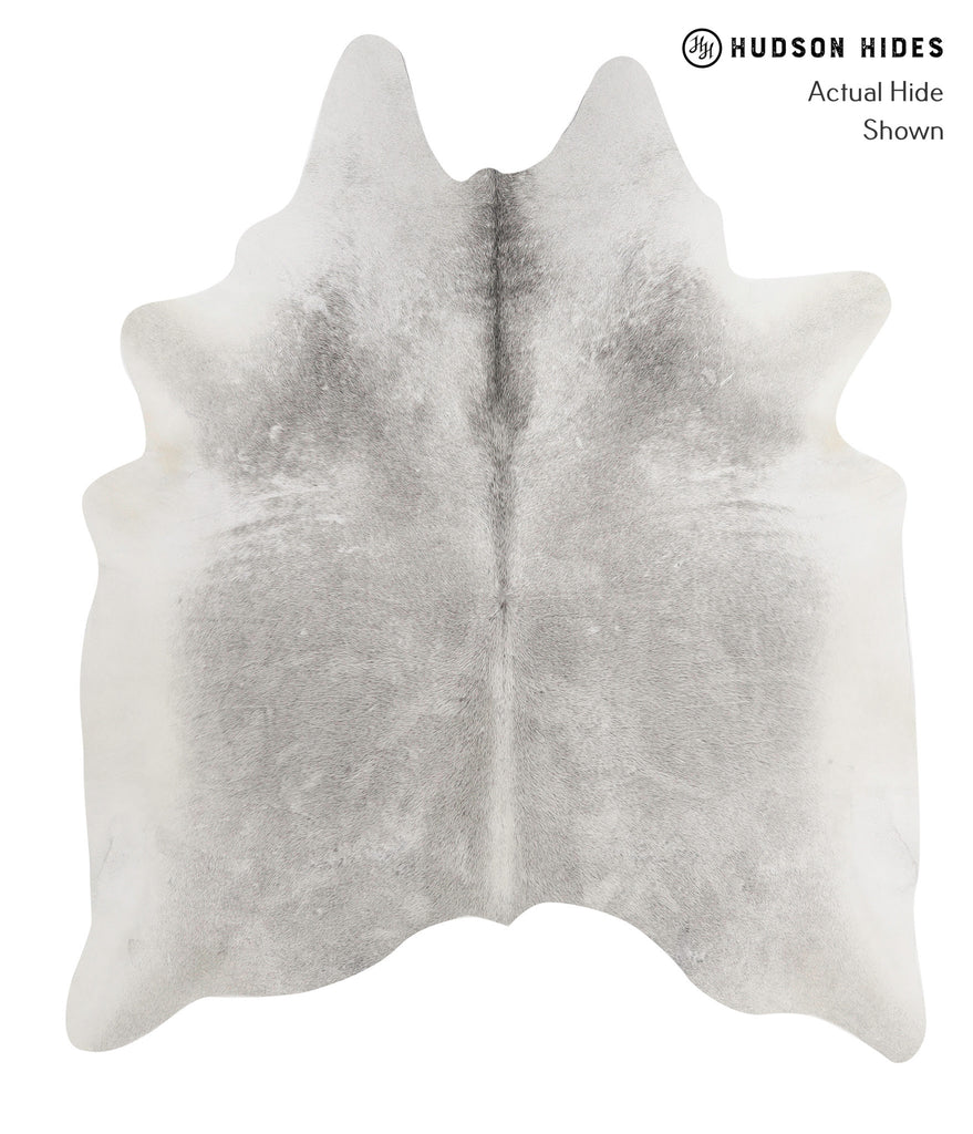 Medium Grey X-Large Brazilian Cowhide Rug 7'1"H x 5'11"W #82331 by Hudson Hides