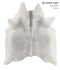 Medium Grey X-Large Brazilian Cowhide Rug 7'1