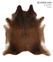 Chocolate XX-Large Brazilian Cowhide Rug 7'6