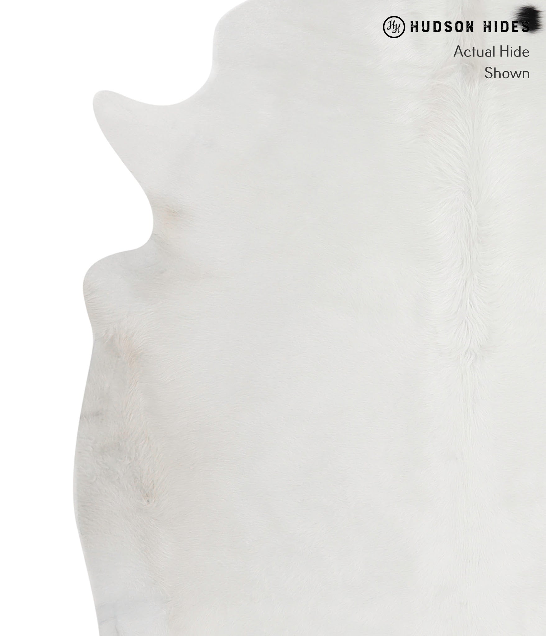Solid White Cowhide Rug #82383