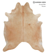Beige X-Large Brazilian Cowhide Rug 7'8"H x 6'5"W #82387 by Hudson Hides