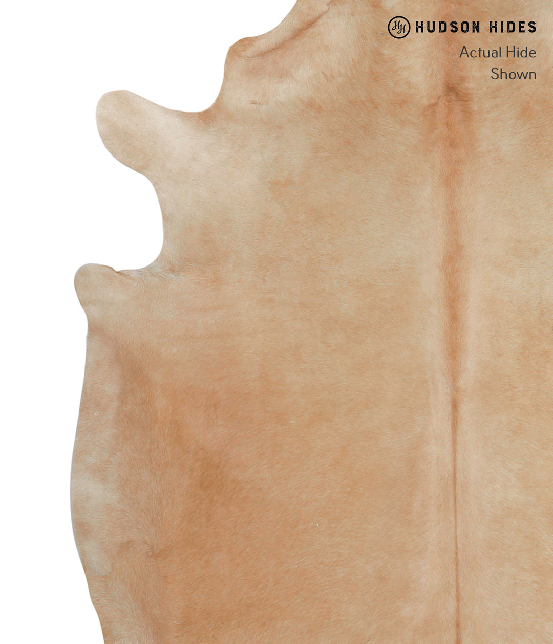 Beige X-Large Brazilian Cowhide Rug 7'8"H x 6'5"W #82387 by Hudson Hid