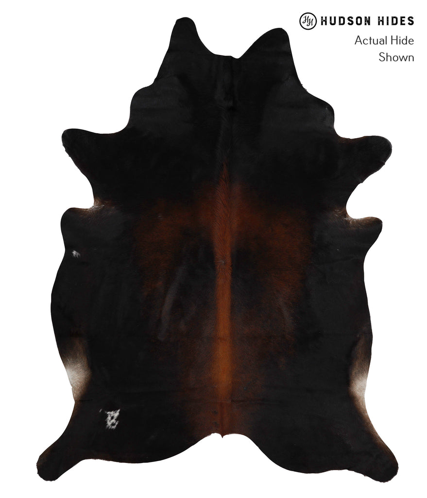 Chocolate X-Large Brazilian Cowhide Rug 7'8"H x 6'0"W #82400 by Hudson Hides