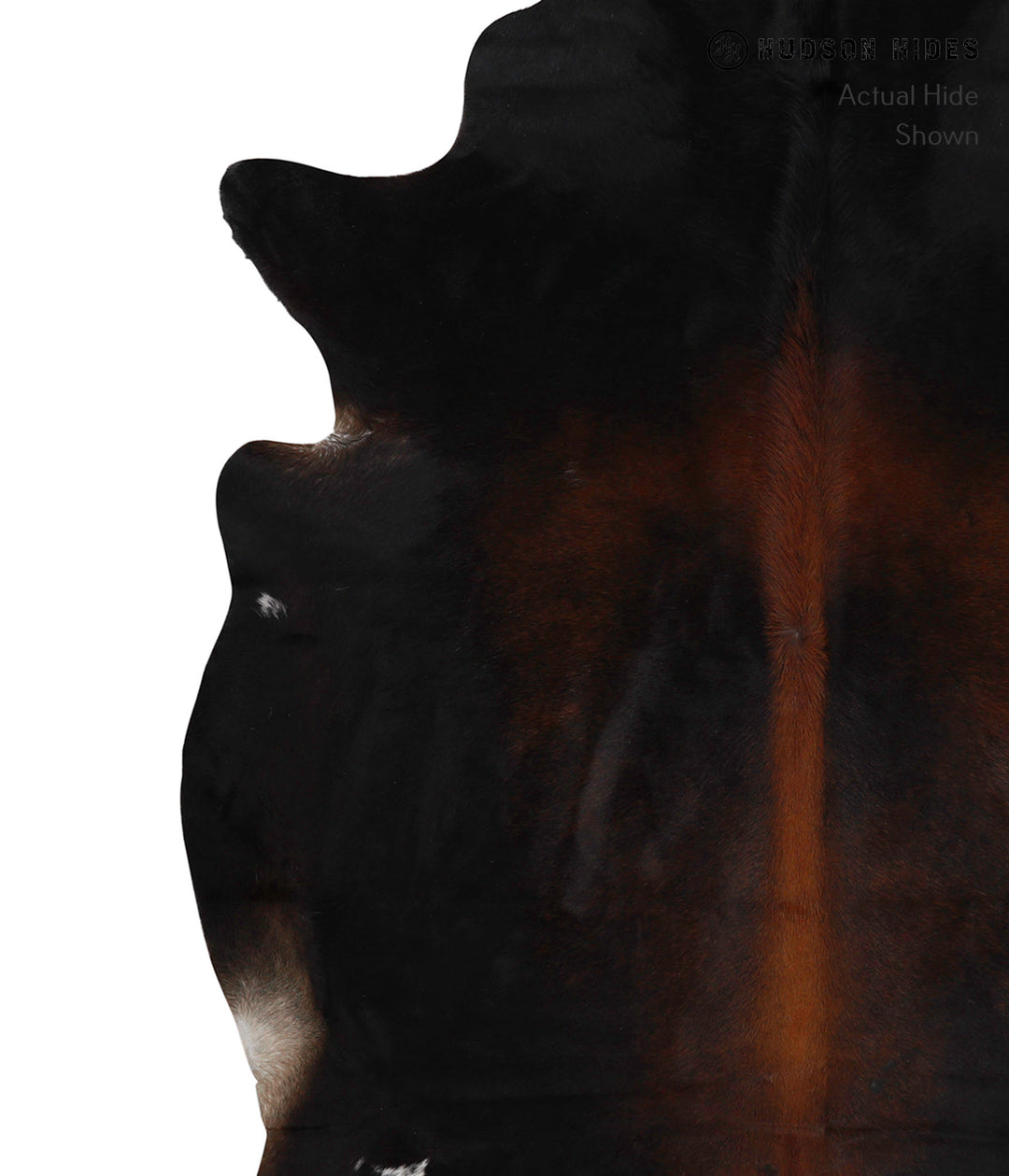 Chocolate X-Large Brazilian Cowhide Rug 7'8"H x 6'0"W #82400 by Hudson