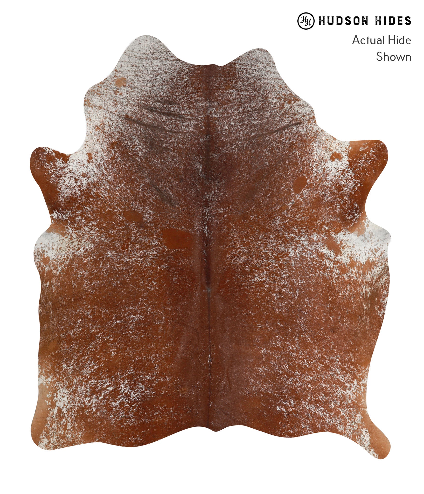 Salt and Pepper Brown Cowhide Rug #82424