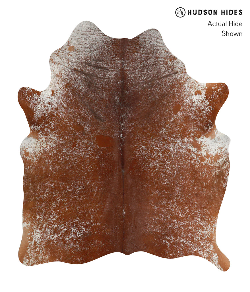 Salt and Pepper Brown X-Large Brazilian Cowhide Rug 6'11"H x 5'11"W #82424 by Hudson Hides