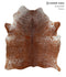 Salt and Pepper Brown X-Large Brazilian Cowhide Rug 6'11