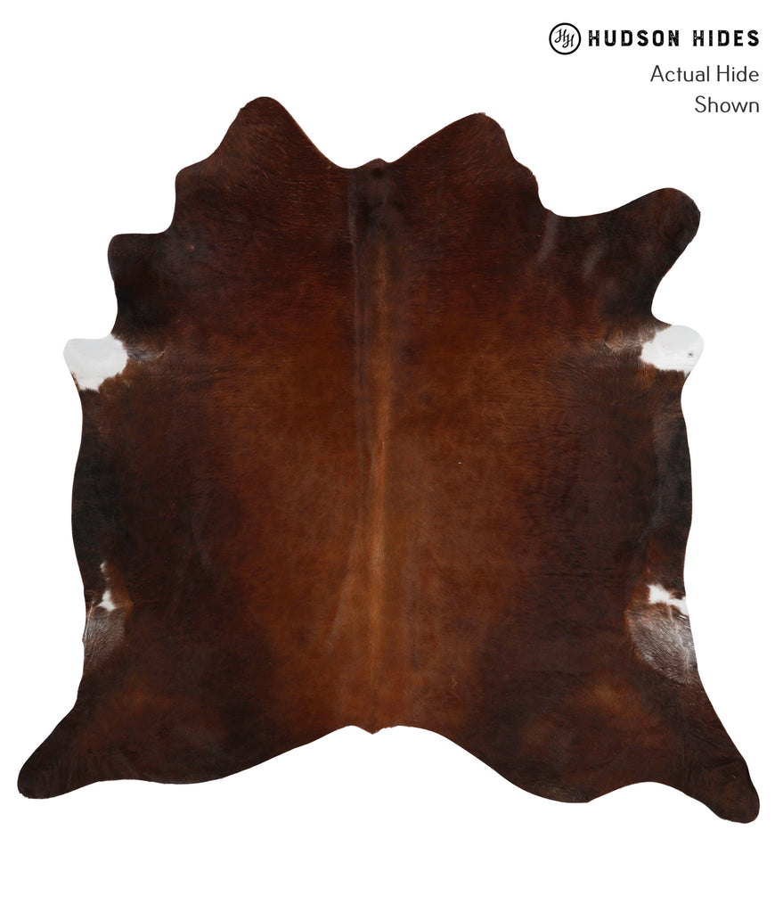 Chocolate XX-Large Brazilian Cowhide Rug 7'0"H x 7'1"W #82466 by Hudson Hides