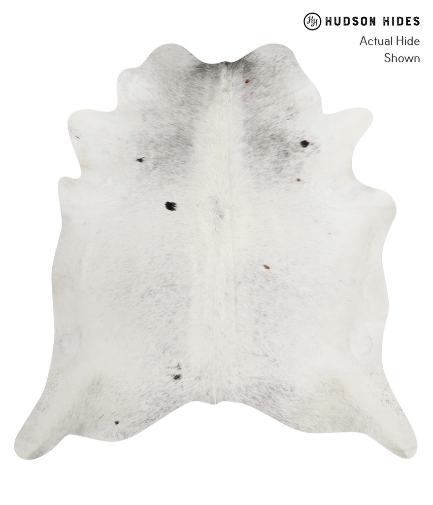 Salt and Pepper Black XX-Large Brazilian Cowhide Rug 7'10"H x 7'6"W #82525 by Hudson Hides