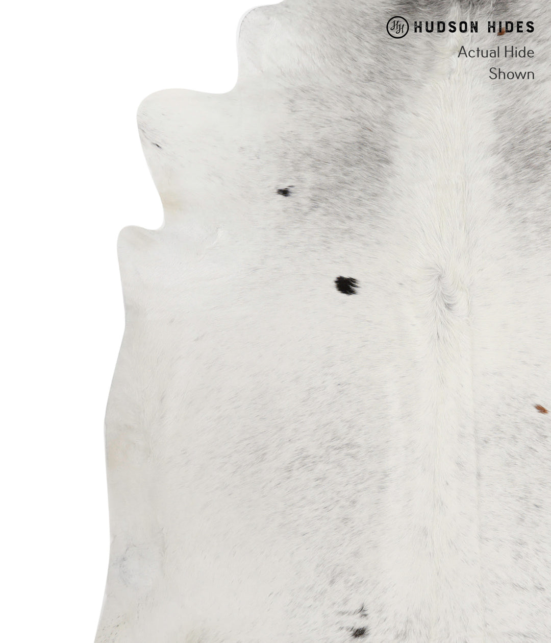 Salt and Pepper Black XX-Large Brazilian Cowhide Rug 7'10"H x 7'6"W #8