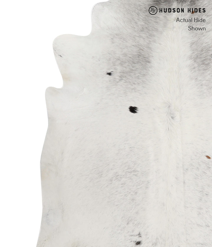 Salt and Pepper Black XX-Large Brazilian Cowhide Rug 7'10"H x 7'6"W #82525 by Hudson Hides