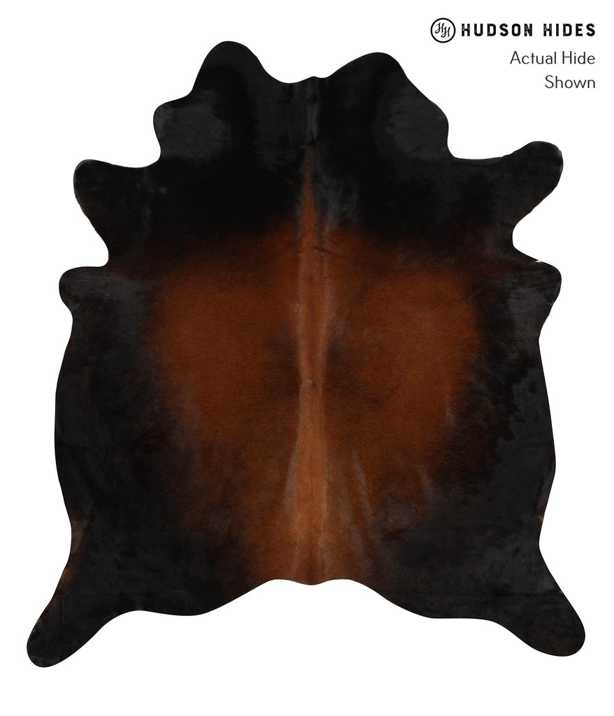 Chocolate X-Large Brazilian Cowhide Rug 7'3"H x 6'6"W #82526 by Hudson Hides