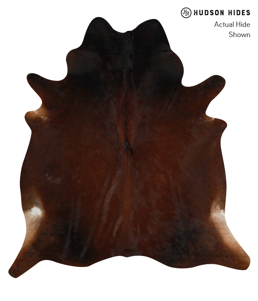 Chocolate X-Large Brazilian Cowhide Rug 7'3"H x 6'9"W #82527 by Hudson Hides