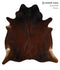 Chocolate X-Large Brazilian Cowhide Rug 7'3