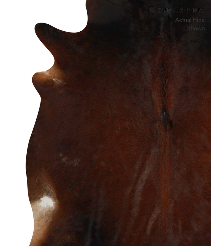 Chocolate X-Large Brazilian Cowhide Rug 7'3"H x 6'9"W #82527 by Hudson Hides