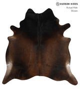 Chocolate X-Large Brazilian Cowhide Rug 6'11"H x 6'10"W #82549 by Hudson Hides