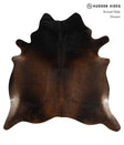 Chocolate X-Large Brazilian Cowhide Rug 6'11"H x 6'10"W #82549 by Hudson Hides