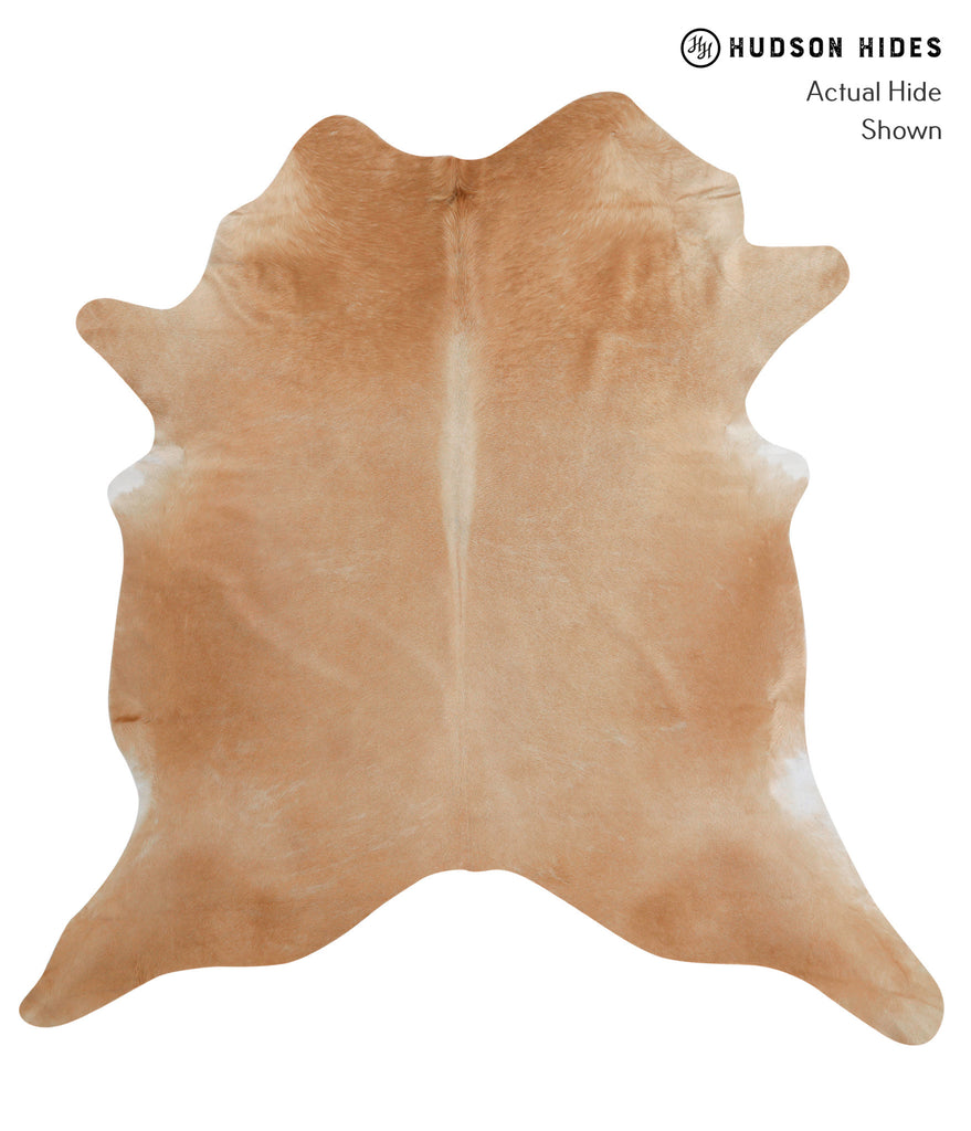 Beige XX-Large Brazilian Cowhide Rug 7'5"H x 7'2"W #82568 by Hudson Hides