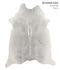 Medium Grey X-Large Brazilian Cowhide Rug 7'11