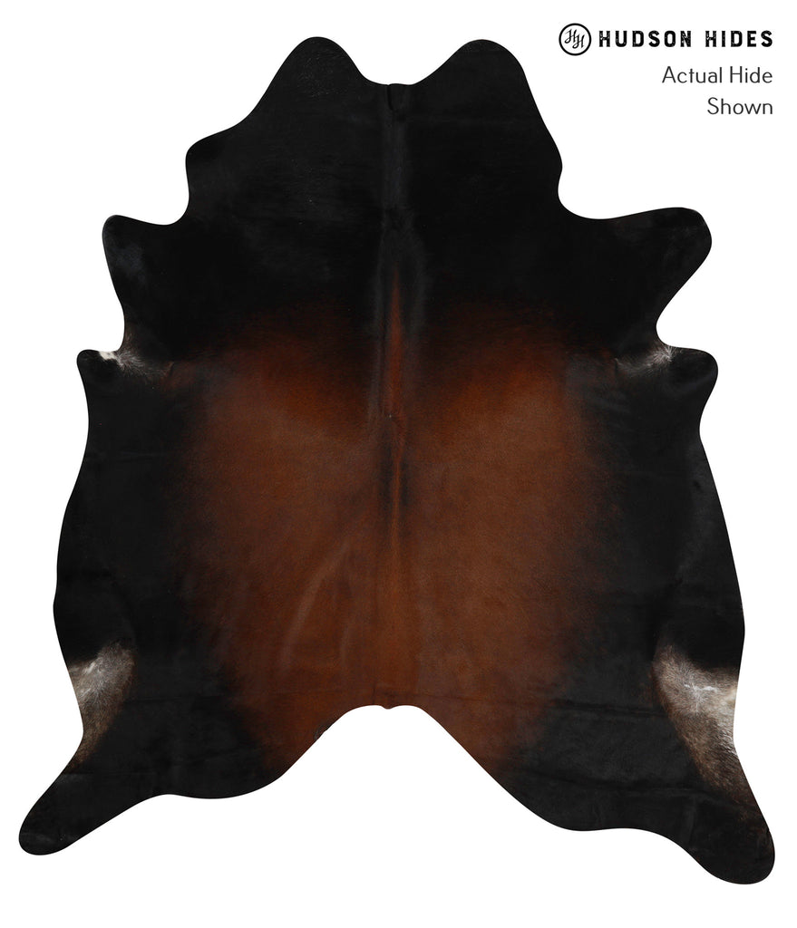 Chocolate XX-Large Brazilian Cowhide Rug 7'7"H x 6'9"W #82607 by Hudson Hides