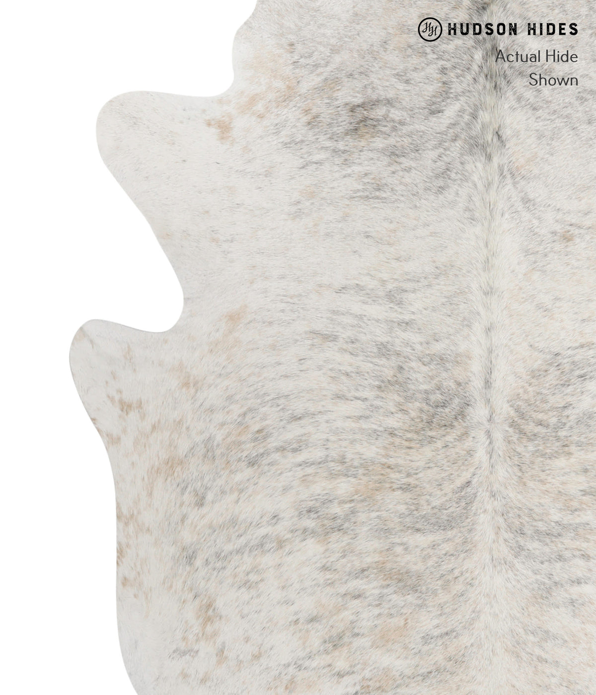 Grey Brindle X-Large Brazilian Cowhide Rug 7'2"H x 5'11"W #82634 by Hudson Hides