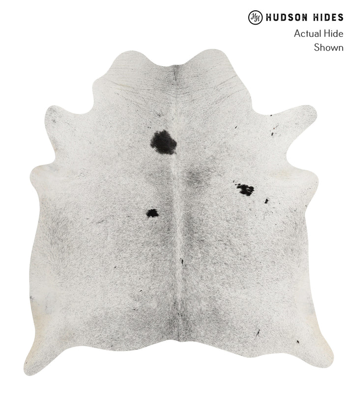 Salt and Pepper Black X-Large Brazilian Cowhide Rug 6'8"H x 6'4"W #82637 by Hudson Hides