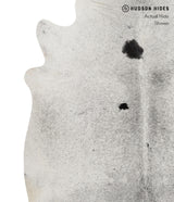Salt and Pepper Black X-Large Brazilian Cowhide Rug 6'8"H x 6'4"W #82637 by Hudson Hides