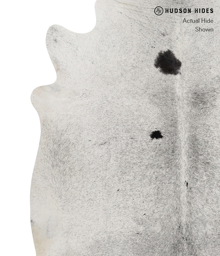 Salt and Pepper Black X-Large Brazilian Cowhide Rug 6'8"H x 6'4"W #82637 by Hudson Hides