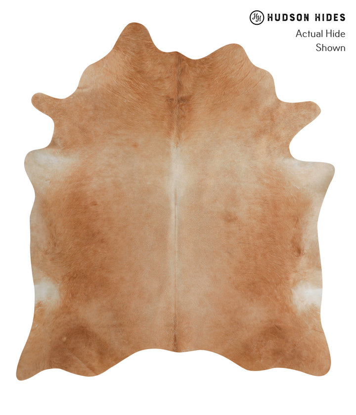 Solid Brown X-Large Brazilian Cowhide Rug 7'4"H x 6'7"W #82642 by Hudson Hides