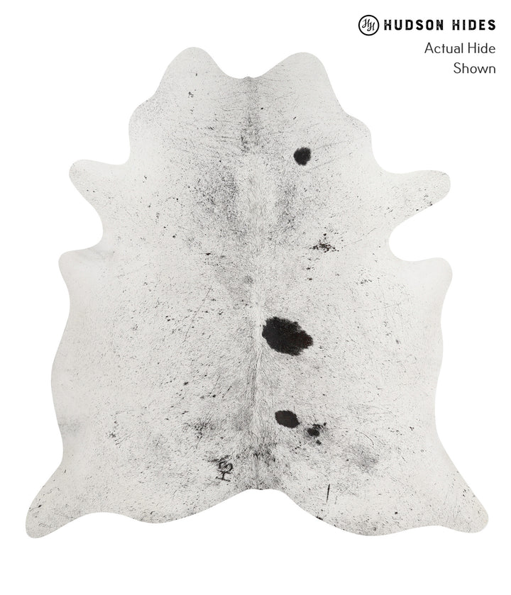 Salt and Pepper Black XX-Large Brazilian Cowhide Rug 7'6"H x 7'1"W #82643 by Hudson Hides