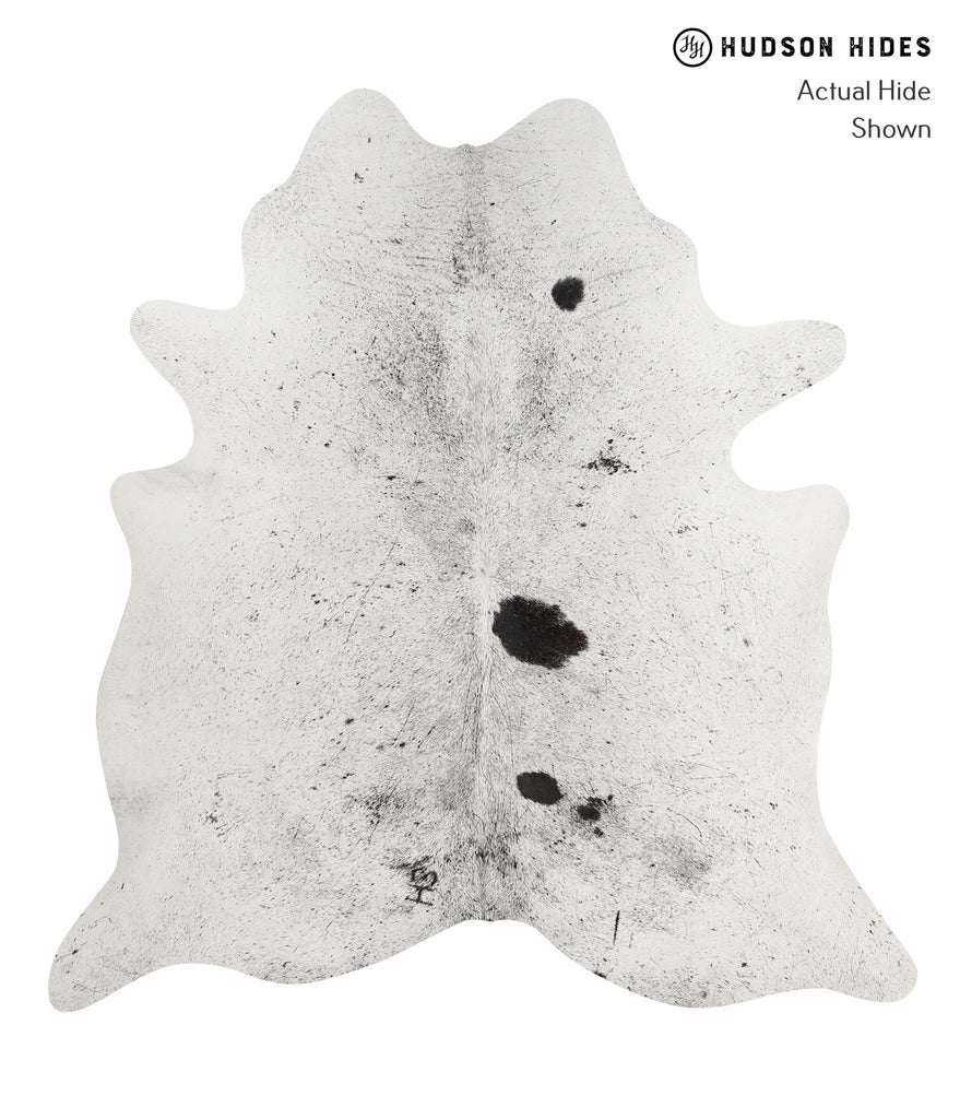 Salt and Pepper Black XX-Large Brazilian Cowhide Rug 7'6"H x 7'1"W #82643 by Hudson Hides