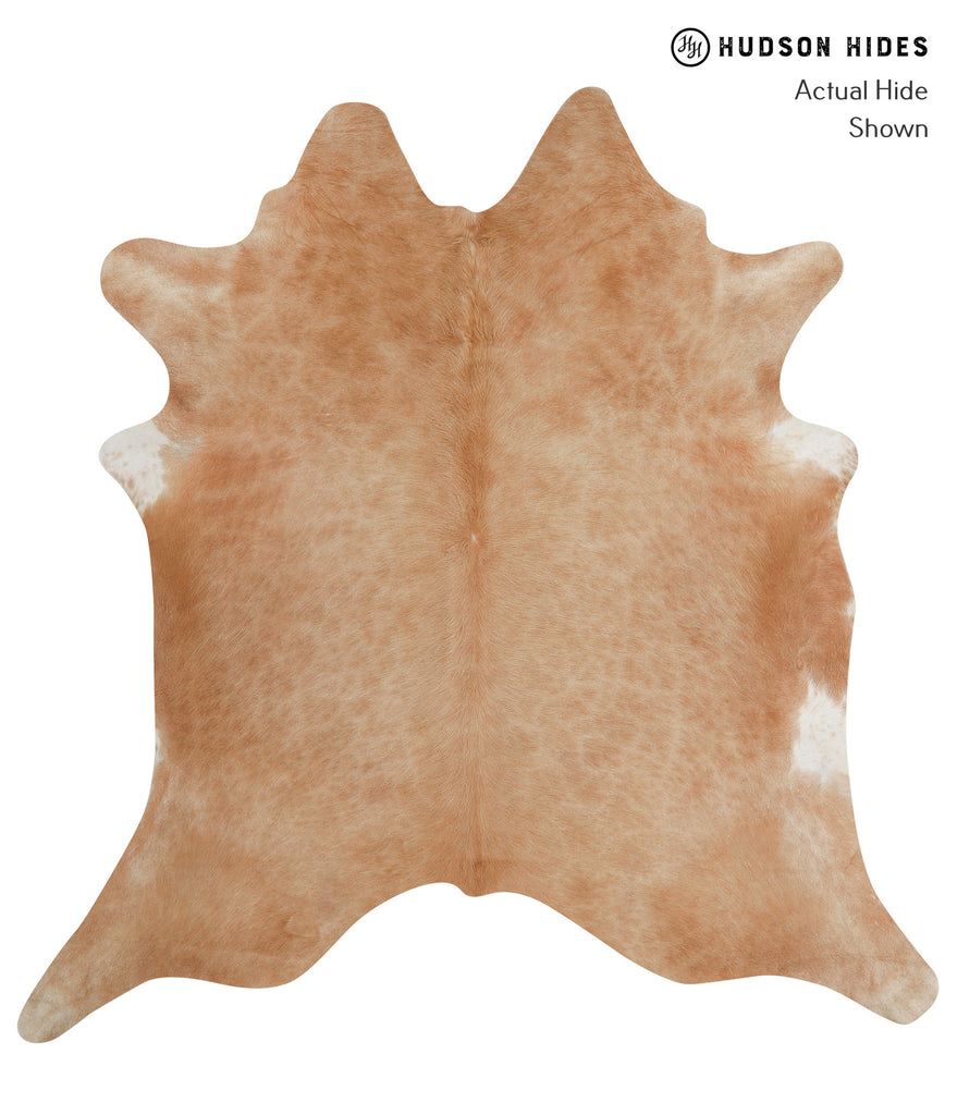 Beige XX-Large Brazilian Cowhide Rug 7'9"H x 7'6"W #82647 by Hudson Hides