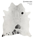 Salt and Pepper Black X-Large Brazilian Cowhide Rug 7'5"H x 6'4"W #82656 by Hudson Hides
