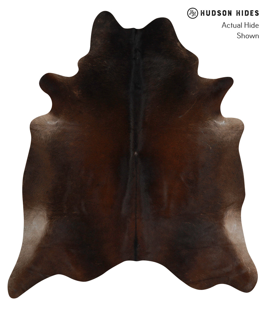 Chocolate X-Large Brazilian Cowhide Rug 7'5"H x 6'6"W #82658 by Hudson Hides
