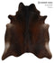 Chocolate X-Large Brazilian Cowhide Rug 7'5