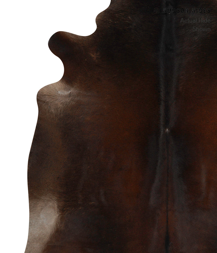 Chocolate X-Large Brazilian Cowhide Rug 7'5"H x 6'6"W #82658 by Hudson Hides