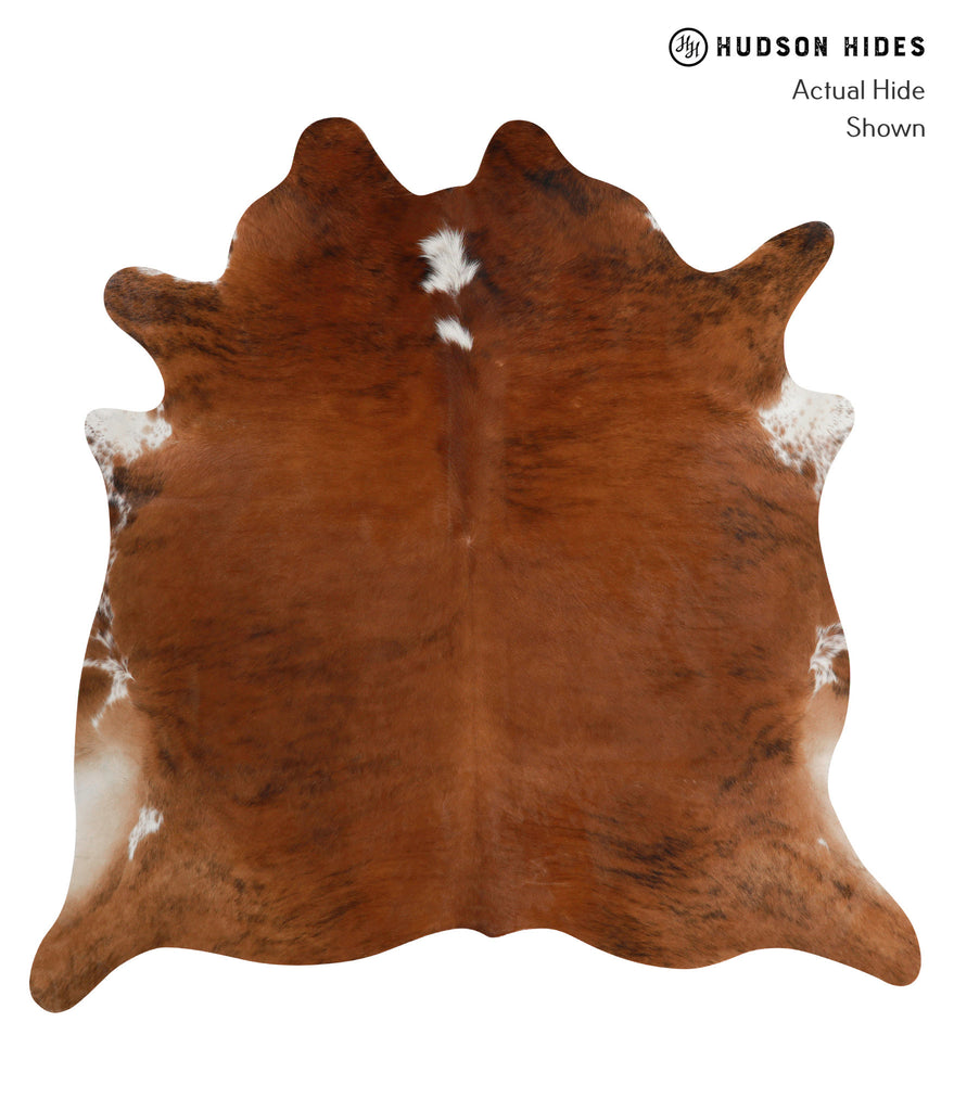 Medium Brindle X-Large Brazilian Cowhide Rug 6'8"H x 6'8"W #82698 by Hudson Hides