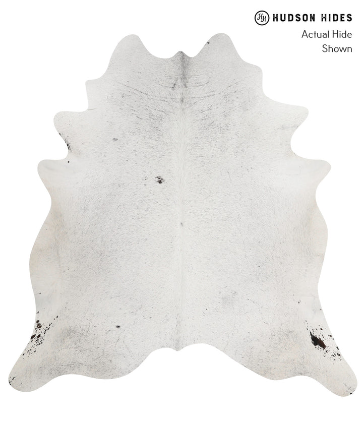 Salt and Pepper Black XX-Large Brazilian Cowhide Rug 7'5"H x 7'1"W #82724 by Hudson Hides