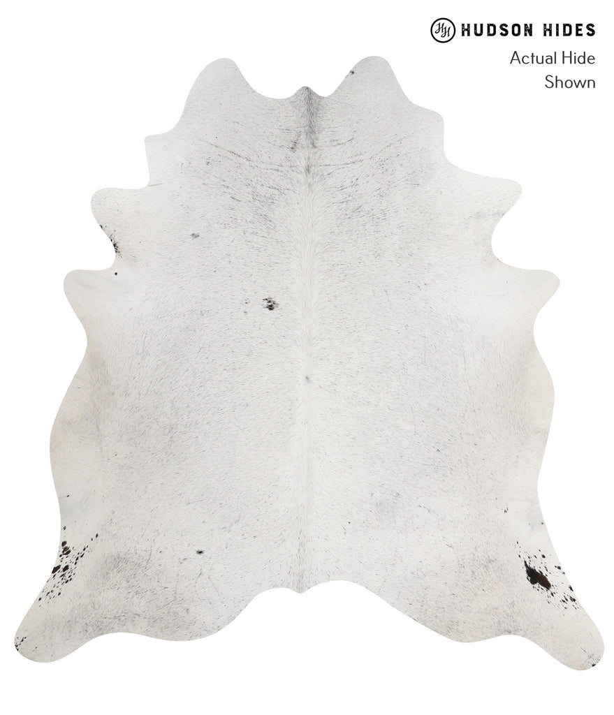 Salt and Pepper Black XX-Large Brazilian Cowhide Rug 7'5"H x 7'1"W #82724 by Hudson Hides