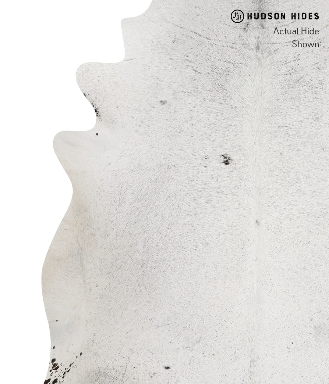 Salt and Pepper Black XX-Large Brazilian Cowhide Rug 7'5"H x 7'1"W #82