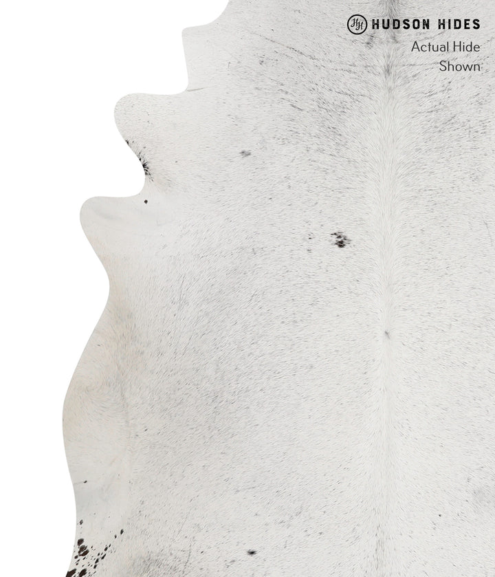 Salt and Pepper Black XX-Large Brazilian Cowhide Rug 7'5"H x 7'1"W #82724 by Hudson Hides