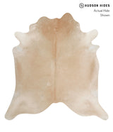 Beige XX-Large Brazilian Cowhide Rug 7'5"H x 7'2"W #82737 by Hudson Hides
