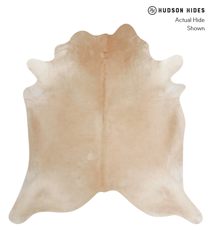 Beige XX-Large Brazilian Cowhide Rug 7'5"H x 7'2"W #82737 by Hudson Hides