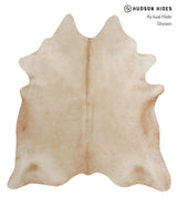 Beige XX-Large Brazilian Cowhide Rug 7'4"H x 6'10"W #82744 by Hudson Hides